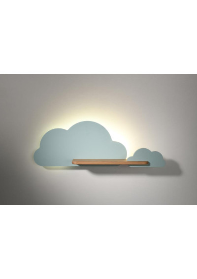 Cloud wall light 5 W LED 4000 K blue 53 cm