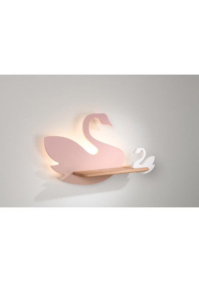 Lampa ścienna Swan 5 W LED 4000 K różowy+biały 44 cm - zdjęcie produktu 4