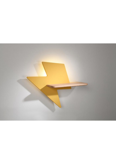 Lightning wall light 4 W LED 4000 K gold 40 cm - product image 1