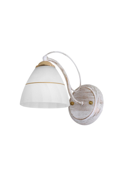 Fanetta wall light 1xE27 biało gold 22 cm