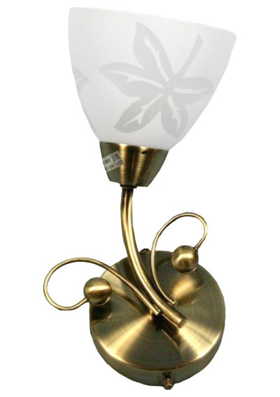 Leila wall light E14 patynowy 12 cm