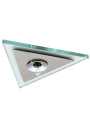 Oprawa stropowa Punktowa G4 chromowy + srebrny 10 cm