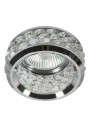 Sk-80 ceiling fitting MR16 chromee, szkło bezbarwne 7,8 cm