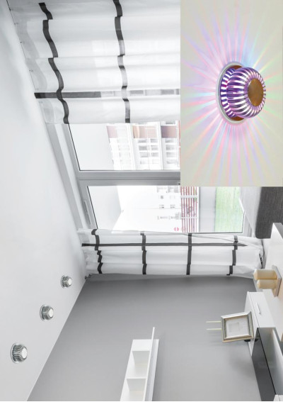 Sa-09 ceiling fitting 3 W LED chromee / aluminiowy 9,2 cm - product image 1