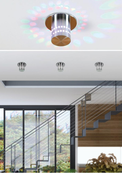 Oprawa stropowa Sa-11 3 W LED chromowy / aluminiowy 9,2 cm - zdjęcie produktu 1
