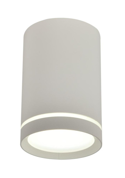 Tuba ceiling light 1xGU10 matt white 6,8 cm