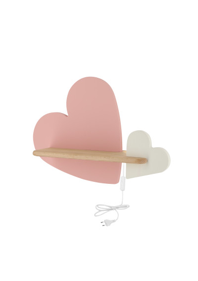Heart wall light 5 W LED 4000 K pink/white 43 cm - product image 2