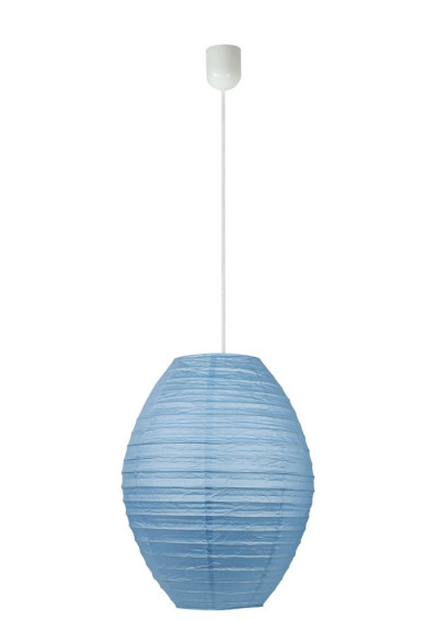 Lampa wisząca Kokon 1xE27 niebieski 40 cm