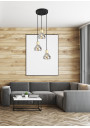 Lampa wisząca Gregory 3xE14 czarny 28 cm