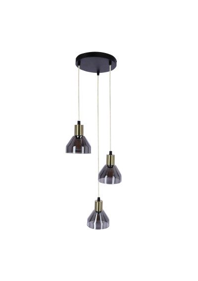 Lampa wisząca Gregory 3xE14 czarny 28 cm - zdjęcie produktu 1