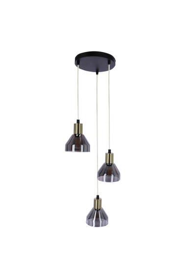 Lampa wisząca Gregory 3xE14 czarny 28 cm - zdjęcie produktu 4