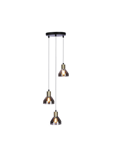 Lampa wisząca Gregory 3xE14 czarny 28 cm - zdjęcie produktu 8