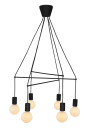 Alto pendant light 6xE27 matt black 67 cm