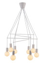 Lampa wisząca Alto 8xE27 biały matowy 82 cm