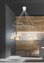 Lampa wisząca Alto 8xE27 biały matowy 82 cm - zdjęcie produktu 1