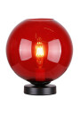Globe table lamp 1xE27 red 25 cm