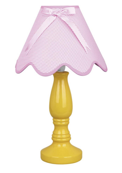Lola table lamp 1xE27 pink 26 cm