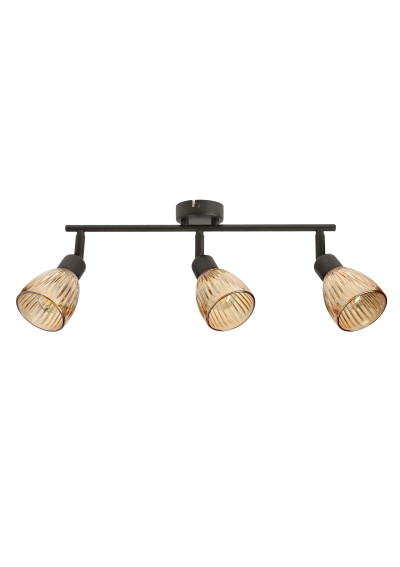 Amcos ceiling light 3xE14 black 52 cm