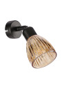 Lampa ścienna Amcos 1xE14 czarny 17 cm