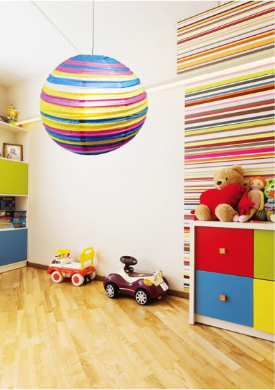 Element oświetleniowy Papierowy-Kokon różowo niebieski 50 cm - zdjęcie produktu 1