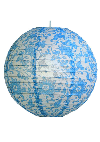 Papierowy-Kokon lighting component blue 35 cm