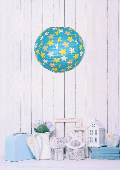 Element oświetleniowy Papierowy-Kokon błękitny 35 cm - zdjęcie produktu 1