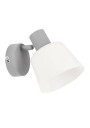 Lampa ścienna Ginko 1xE14 szaro srebrny 19 cm