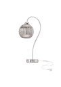 Lampa stołowa Cesar 1xE27 srebrny 23 cm