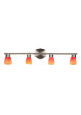 Drops ceiling light 4xG9 satynowy, klosz rainbow 63 cm