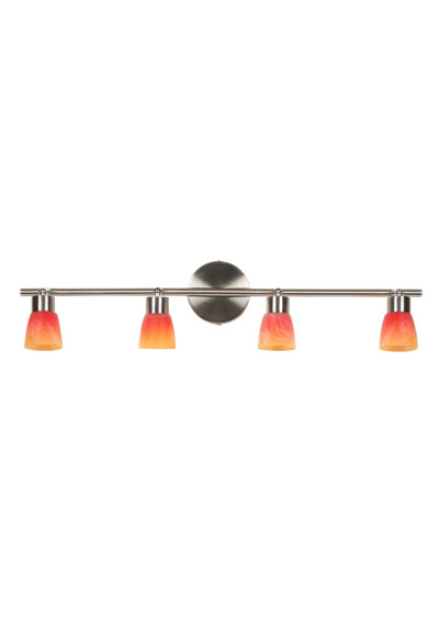 Lampa sufitowa Drops 4xG9 satynowy, klosz rainbow 63 cm