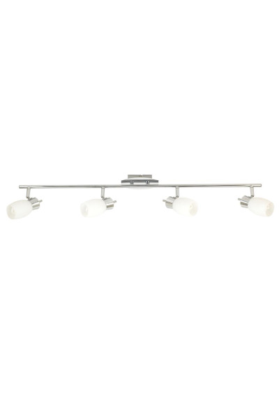 Mango ceiling light G9 chromee, klosz white 77 cm