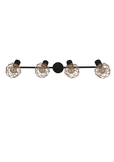 Acrobat ceiling light 4xE14 black / gold 79 cm