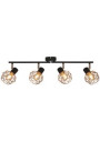 Lampa sufitowa Acrobat 4xE14 czarny + złoty 79 cm - zdjęcie produktu 2