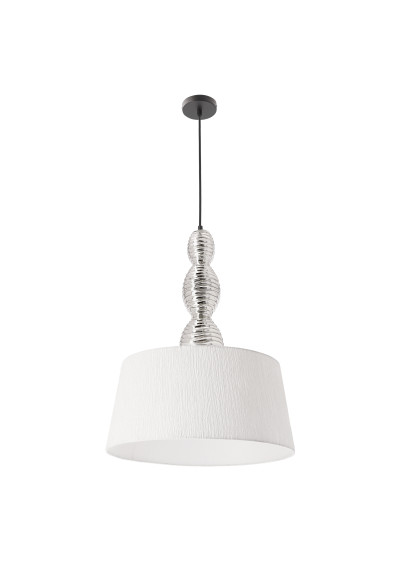 Lampa wisząca Rakli 1xE27 srebrny 45 cm