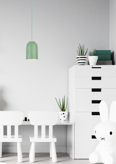 Lampa wisząca Oss 1xE27 zielony 15 cm - zdjęcie produktu 1