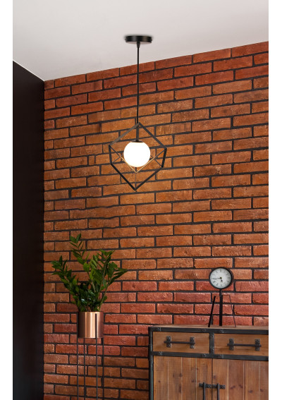 Lampa wisząca Weert 1xG9 czarny+złoty 15 cm - zdjęcie produktu 1