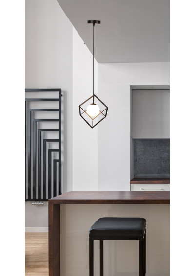 Lampa wisząca Weert 1xG9 czarny+złoty 15 cm - zdjęcie produktu 2
