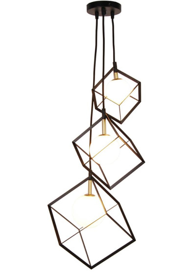 Weert pendant light 3xG9 black/gold 20 cm