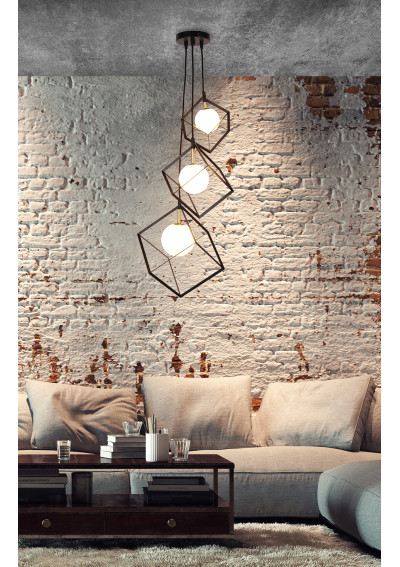 Weert pendant light 3xG9 black/gold 20 cm - product image 3