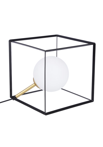 Lampa stołowa Weert 1xG9 czarny+złoty 20 cm