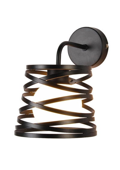 Lampa ścienna Akita 1xG9 czarny 16 cm