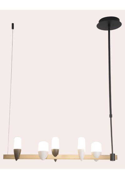 Sakai pendant light 5,4 W LED 3000 K black/gold 85 cm