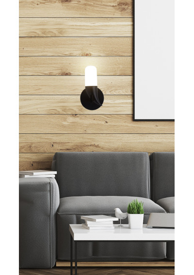 Lampa ścienna Sakai 5,4 W LED 3000 K czarny 13,3 cm - zdjęcie produktu 10