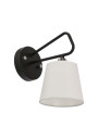 Lampa ścienna Morley 1xE14 czarny 14 cm