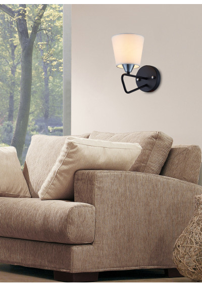 Morley wall light 1xE14 black 14 cm - product image 1