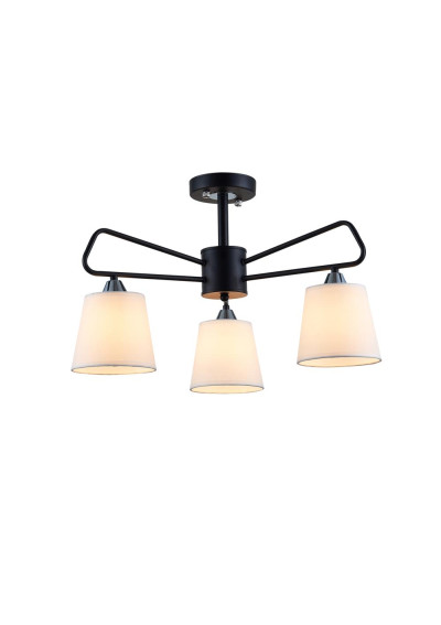 Morley pendant light 3xE14 black 58,5 cm