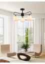 Lampa wisząca Morley 3xE14 czarny 58,5 cm - zdjęcie produktu 1
