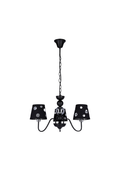 Batley pendant light 3xE14 black 52 cm