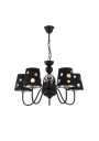 Lampa wisząca Batley 5xE14 czarny 58 cm