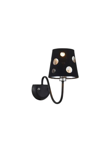 Batley wall light 1xE14 black 15 cm